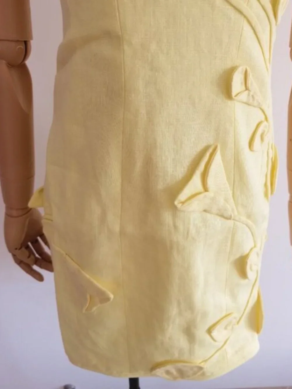 ZIMMERMANN Strapless floral-appliquéd linen mini dress - Picture 5 of 11